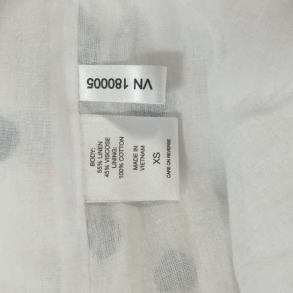 New York & Company Polka Dot Puff Sleeve Midi Dress size XSmall New - Picture 13 of 13